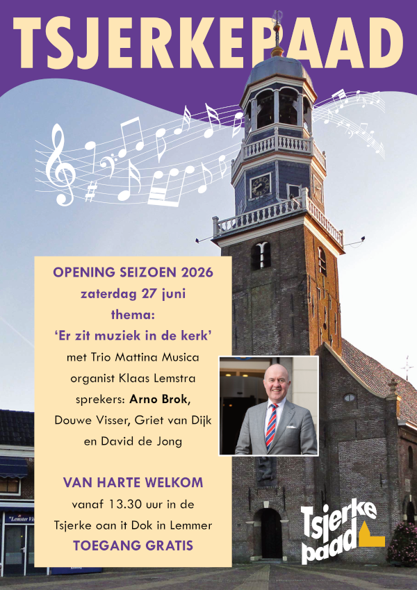 Welkom bij de opening op 27 juni in Lemmer